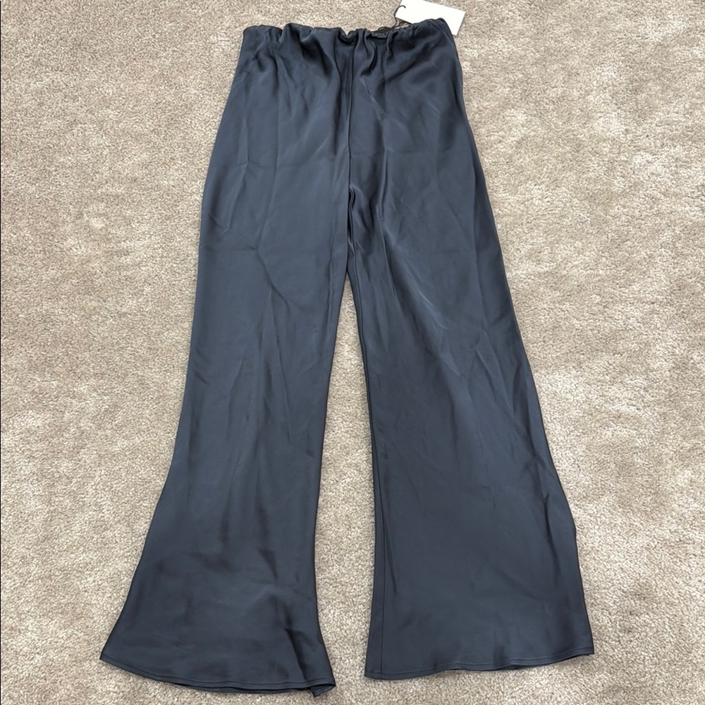 Zara Black Wide-Leg Trousers